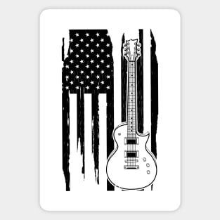 Guitar American Flag Magnet